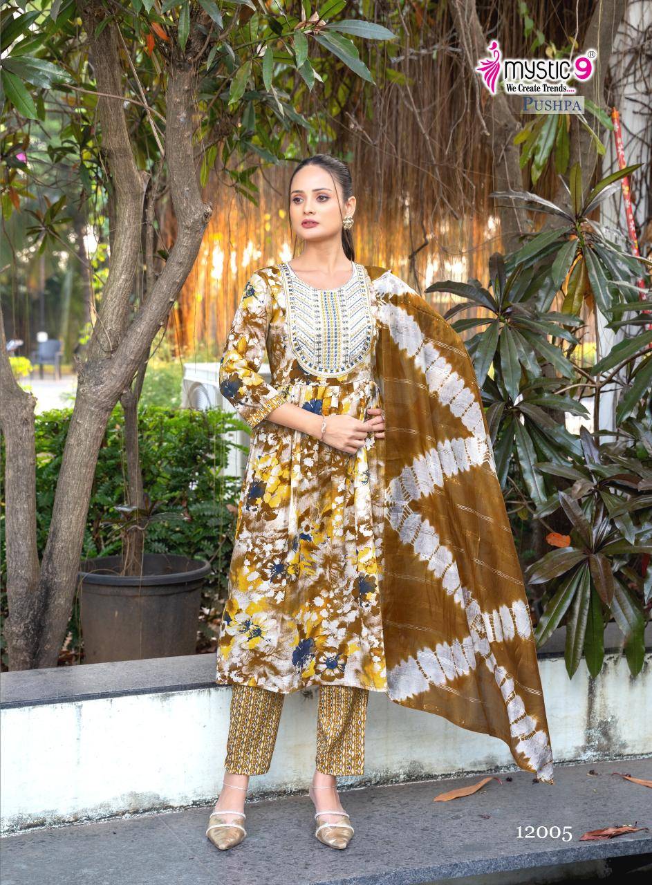 Mystic9 pushpa vol 12 Best kurti designs wholesale